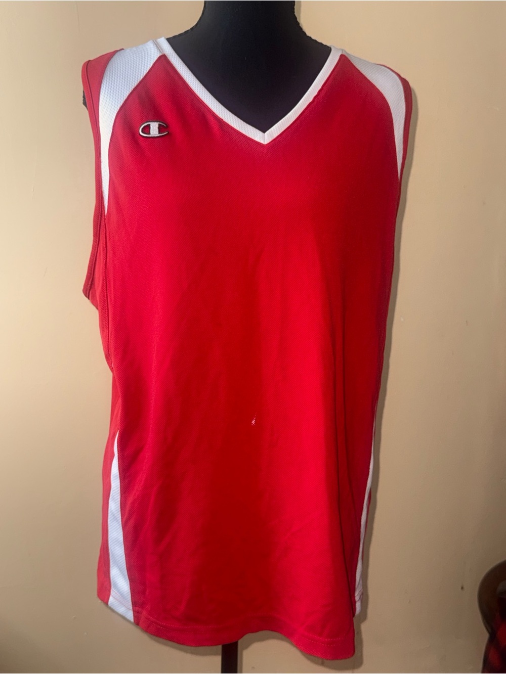 Champion Red & White Men's Basketball Jersey